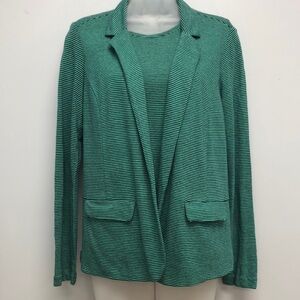 J Jill two piece tee and cardigan set.